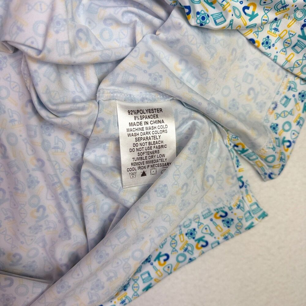 Inward Half Science Print Golf Polo 2XL NWT - Picture 7 of 10